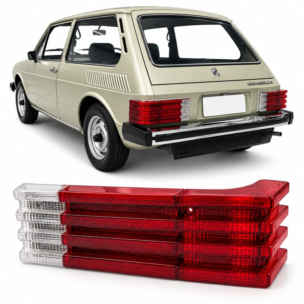 Par Stop trasero Rubi Brasilia 1978-1982