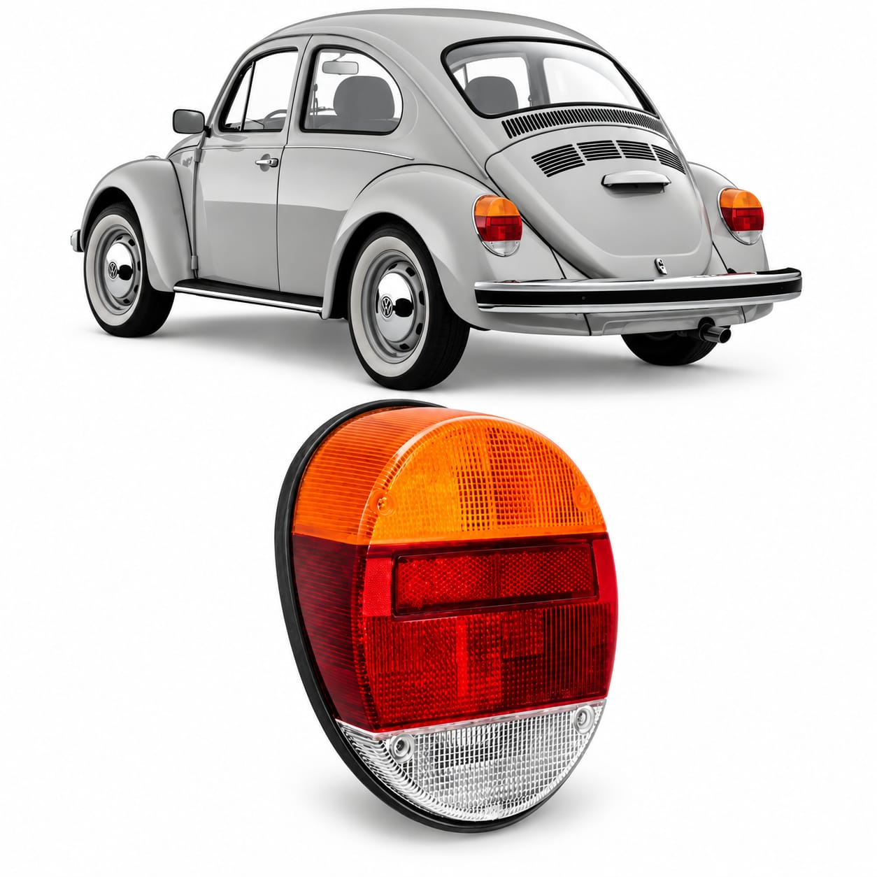 Stop trasero Ambar completo Fusca 1978-1992